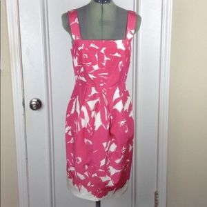 Banana Republic Pink and White Sheath Dress